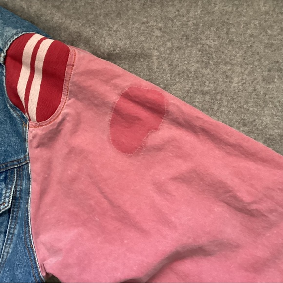 Vintage Staff Sport Denim Varsity Jacket, Size M - Picture 10 of 11